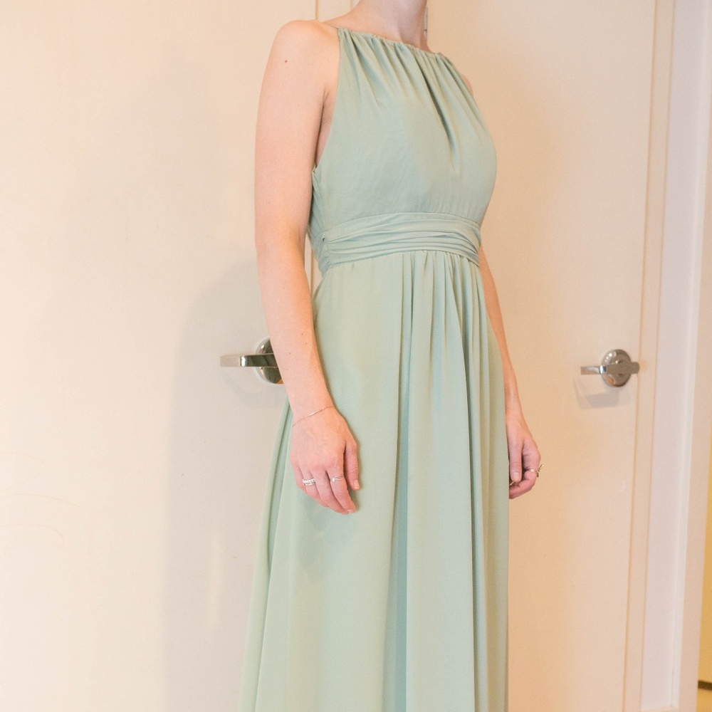 Charming Halter Pleated A-line Chiffon Bridesmaids